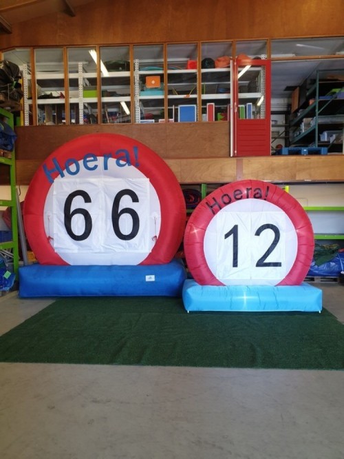 Verkeersbord opblaasbaar